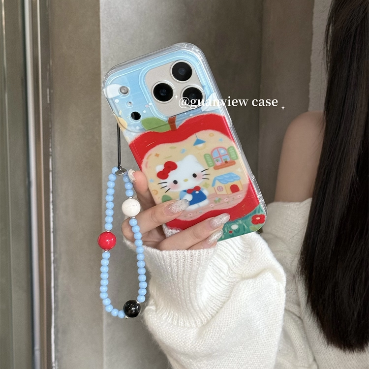 软萌可爱kitty苹果屋手机壳
