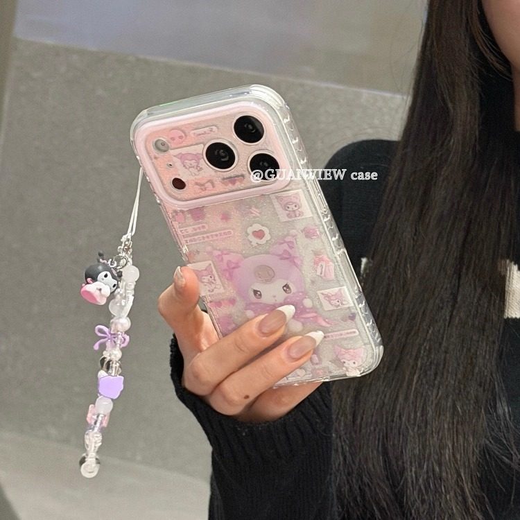 guanview 镭射紫色发光库洛米适用iphone17prom