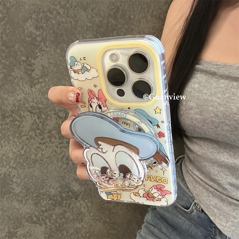 卡通可爱唐老鸭磁吸手机壳