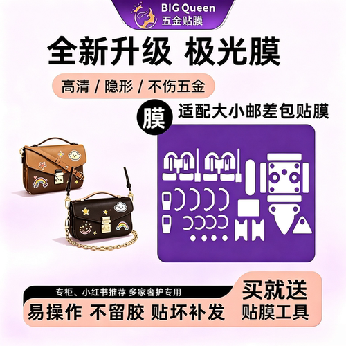 适用邮差包五金贴膜metis防剐蹭