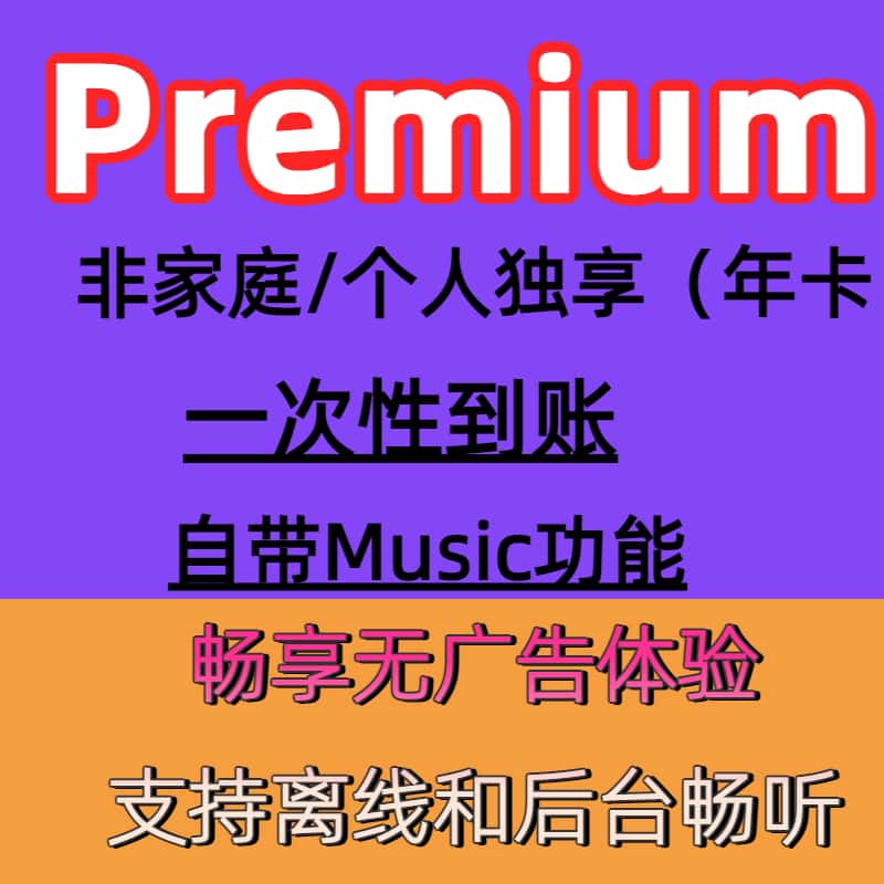 premium会员个人独享整年