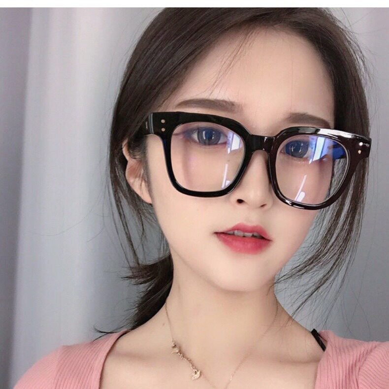 网红成品近视眼镜男女同款复古大框显脸小时尚学生百搭装饰镜平镜