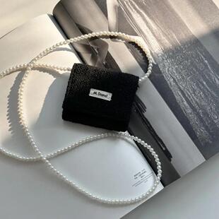 mstand赫本联名珍珠包真丝眼罩门店正品mstand周边包羊毛手提包