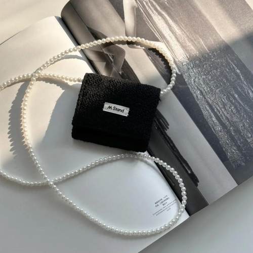 mstand赫本联名珍珠包真丝眼罩