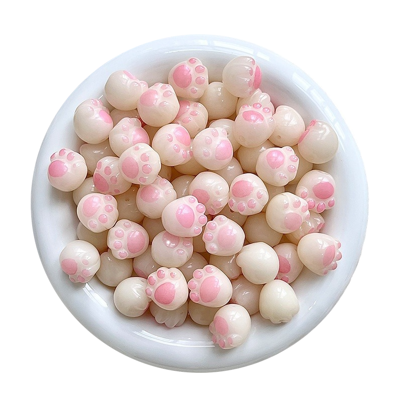 白玉菩提根炭烧猫爪手串小配件手链散珠子配珠diy串珠配饰菩提子