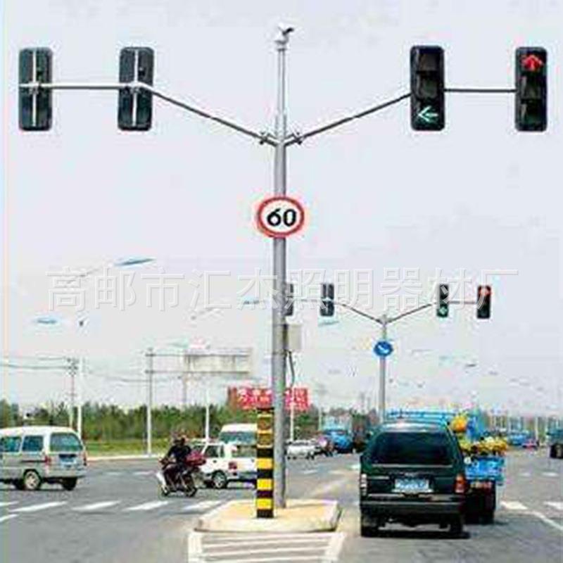 城市道路公路交通信号灯交通信号灯杆厂家L型双臂信号灯杆