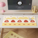 韩系奶油风草莓超大号鼠标垫家用女生高颜值办公工位桌垫防水防油