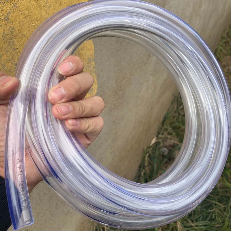 地暖清洗机专用高压管家用园林浇花洗车喷头牛筋软管水管透明4分