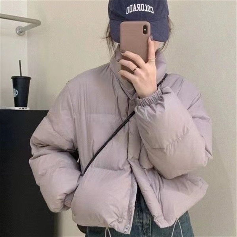 多巴胺2025加厚新款冬季短款棉衣外套立领小个子爆款学生面包棉服