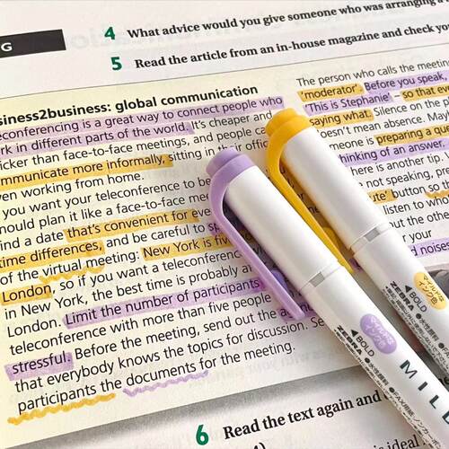 ZEBRA斑马荧光笔双头笔学生标记
