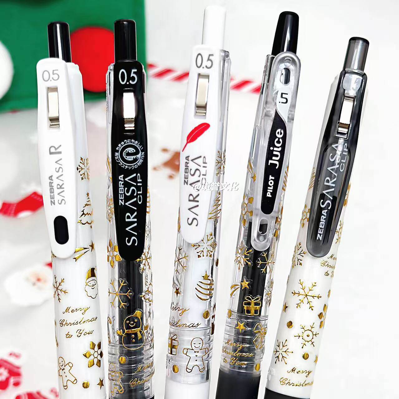 日本ZEBRA斑马圣诞璀璨星夜限定中性笔ins送礼考试刷题学生0.5mm