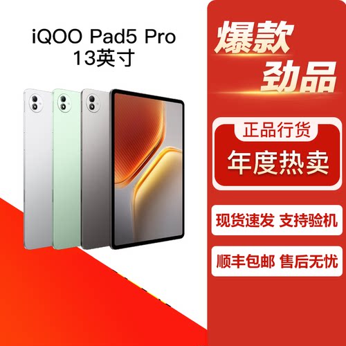 vivo iQOO Pad5 Pro 13英寸 游戏学习办公娱乐平板电脑