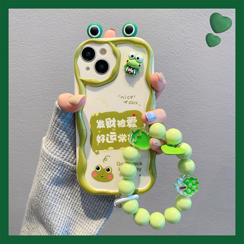 手机壳立体青蛙发财被爱可爱卡通女