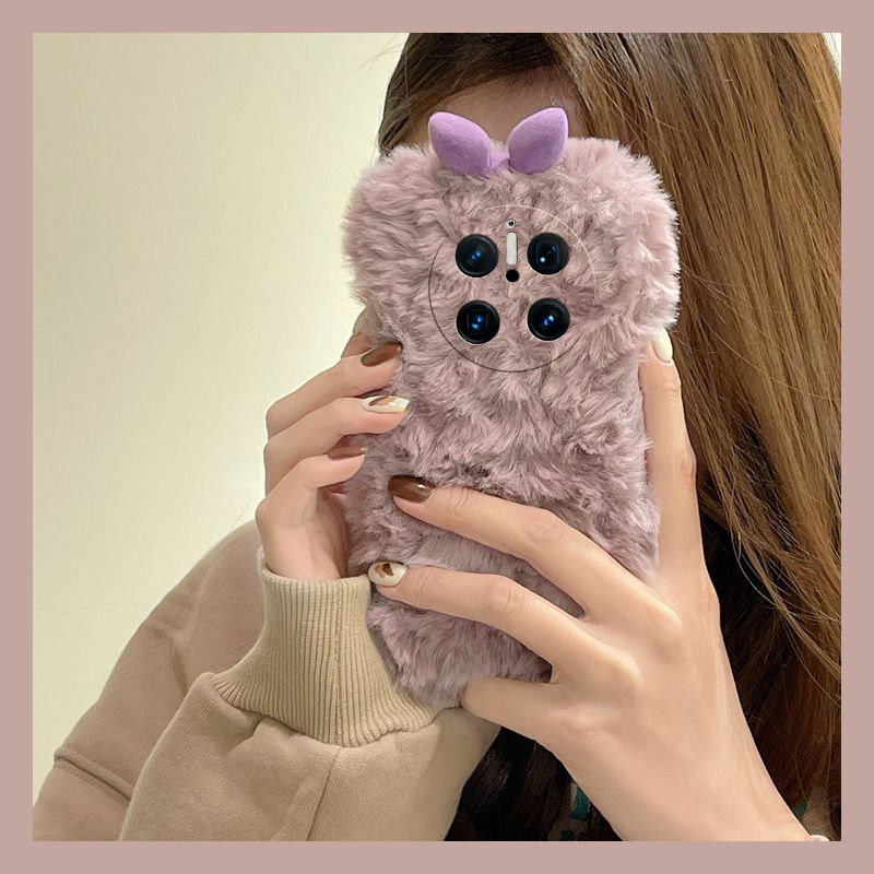 紫色蝴蝶结适用华为mate70pro+手机壳pura70ultra立体mete70rs简约60日韩50e小众40硅胶30por毛绒绒十秋冬季p,3C数码配件,手机保护套/壳,淘宝优惠券,粉丝福利购,淘宝优惠卷