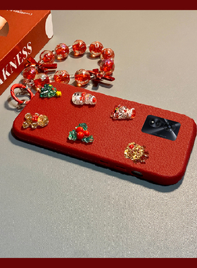 圣诞老人姜饼人适用oppoa97手机壳a96麋鹿a93s挂链a92s可爱a72皮纹a53仿皮a58x卡通a57红色a56软a55/a32/a36