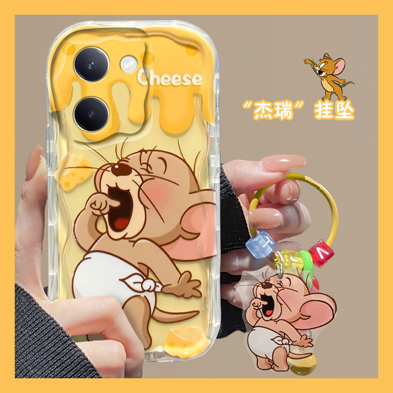 可爱卡通猫和老鼠杰瑞鼠挂件手机壳