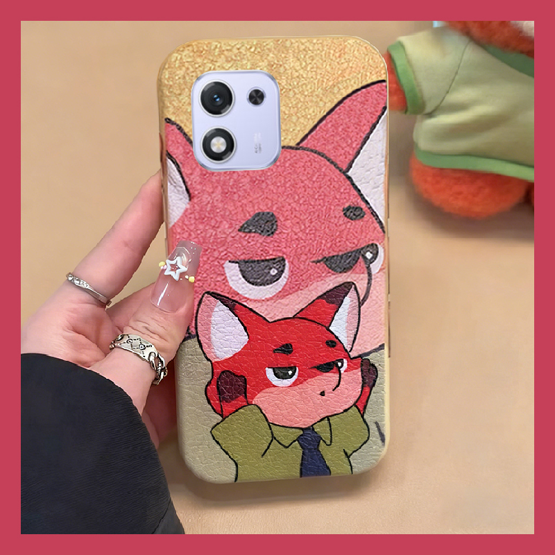 动漫疯狂动物园适用华为荣耀magic8pro手机壳mgaic7朱迪x70i尼克x60por皮纹x50gt仿皮x40畅玩60plus软play9t