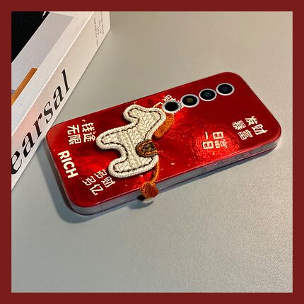 发财暴富刺绣马适用魅族22mini手机壳note16新年21pro新年20红色18por卡通18x马年7/16spor/16t/16x/16thplus