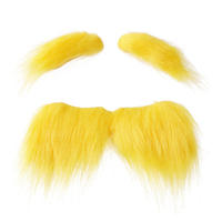 The new cartoon beard costume prop of Yellow Old Reese, a funny and creative beard for parties and balls thumbnail 2