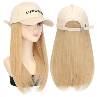 帽子假发女长发全头套时尚逼真自然仿真长一体假发帽现货