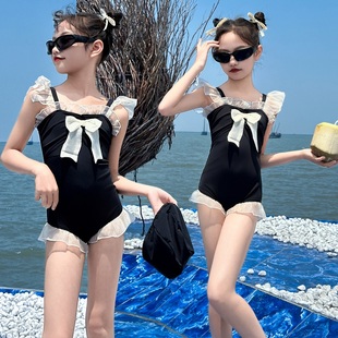 泳衣女童2025新款 洋氣夏日萌娃潮酷韓系中大童 百搭韓范夏裝 韓版