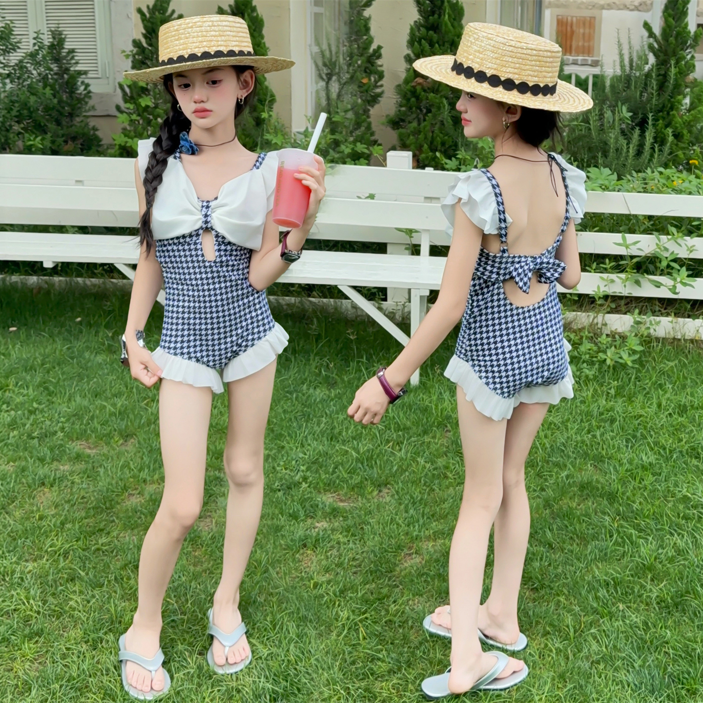 女童泳衣时尚夏潮潮装高级感中大童夏季潮款服饰夏日韩系舒适休闲