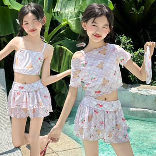 泳衣女夏海邊兒童萌娃百搭2025新款 衣服潮酷夏天韓系淑女精致 韓版