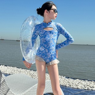 新品 泳衣女童中大童百搭甜美经典 小众精致流行亲肤萌娃潮范儿童