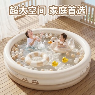 儿童泳池家用充气折叠户外宝宝戏水池婴儿大号加厚免安装小孩泳桶