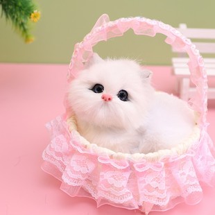 小猫咪玩具大战动物模型打印仿真宠物男孩儿童娃娃迷你手办仿生