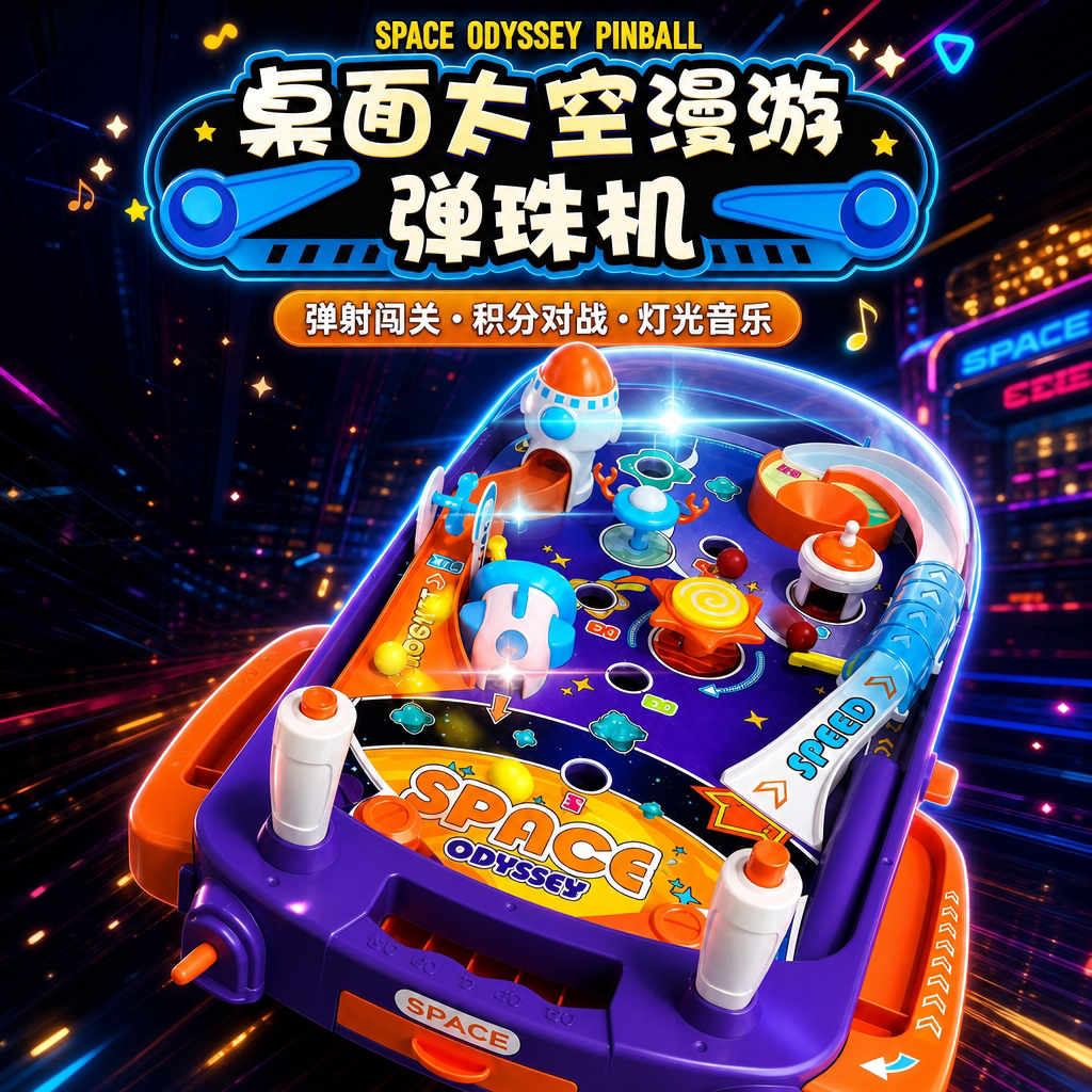 桌面太空漫游弹珠机儿童益智玩具
