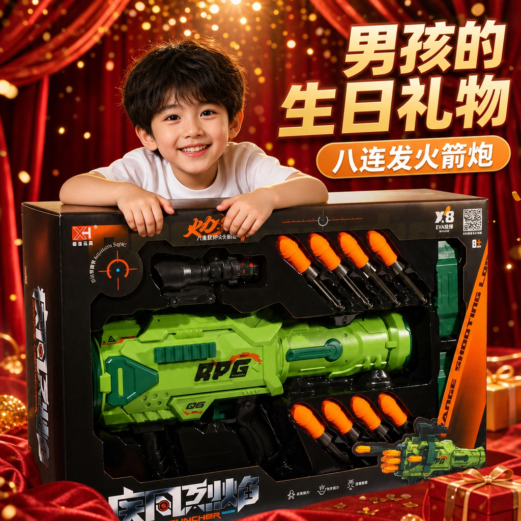男孩玩具枪男童喜欢的生日礼物