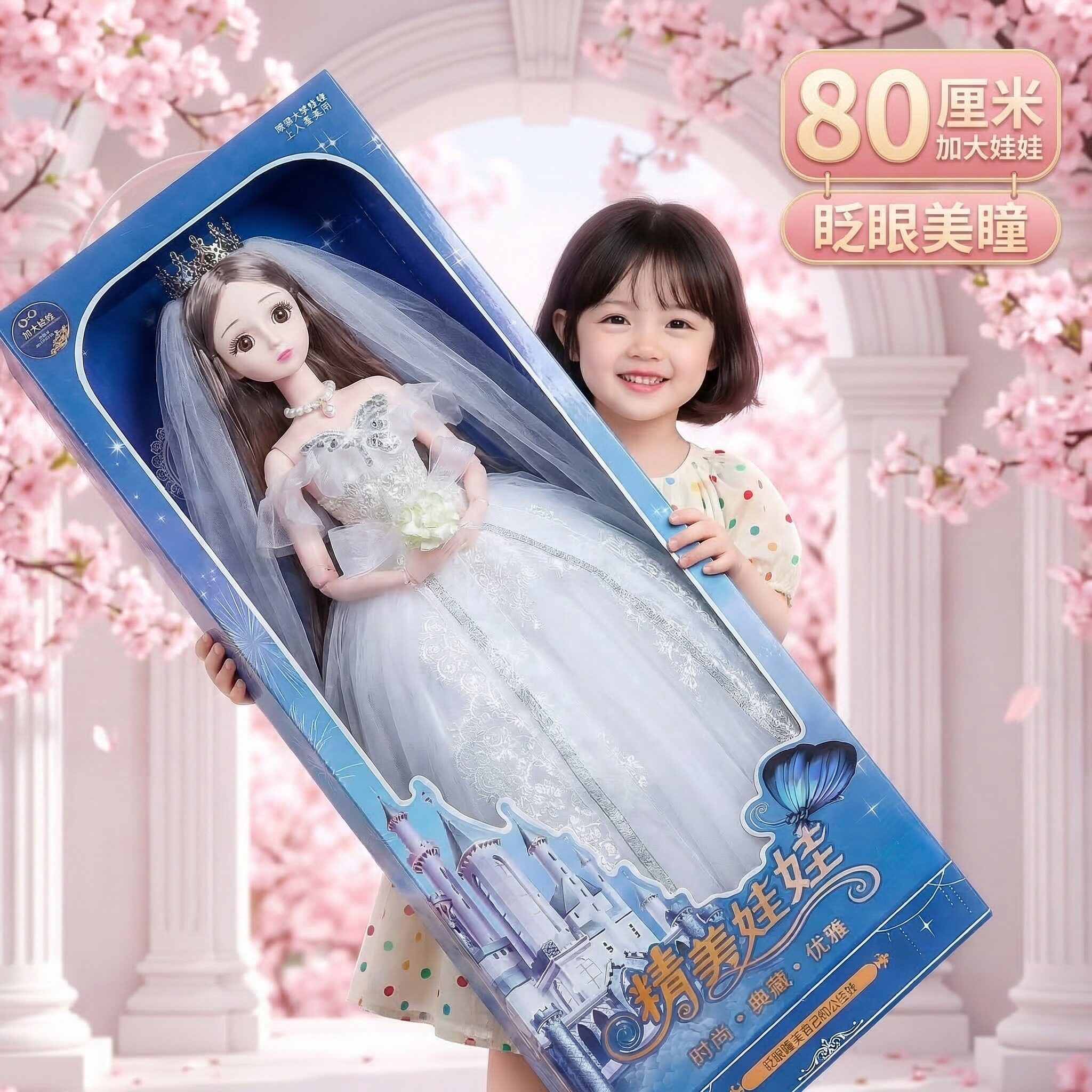 80厘米公主礼盒女孩生日礼物