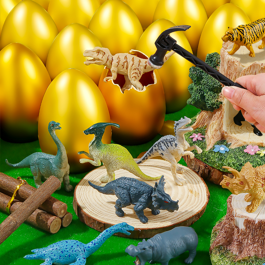 恐龙砸金蛋盲盒玩具男孩礼物