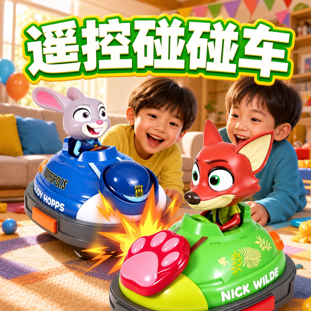 双人对战遥控碰碰车儿童生日礼物