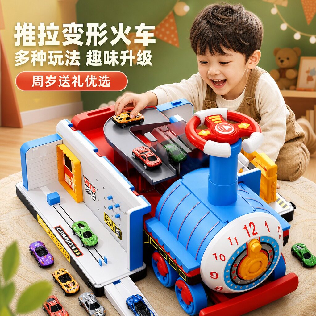 托马小火车变形可坐人