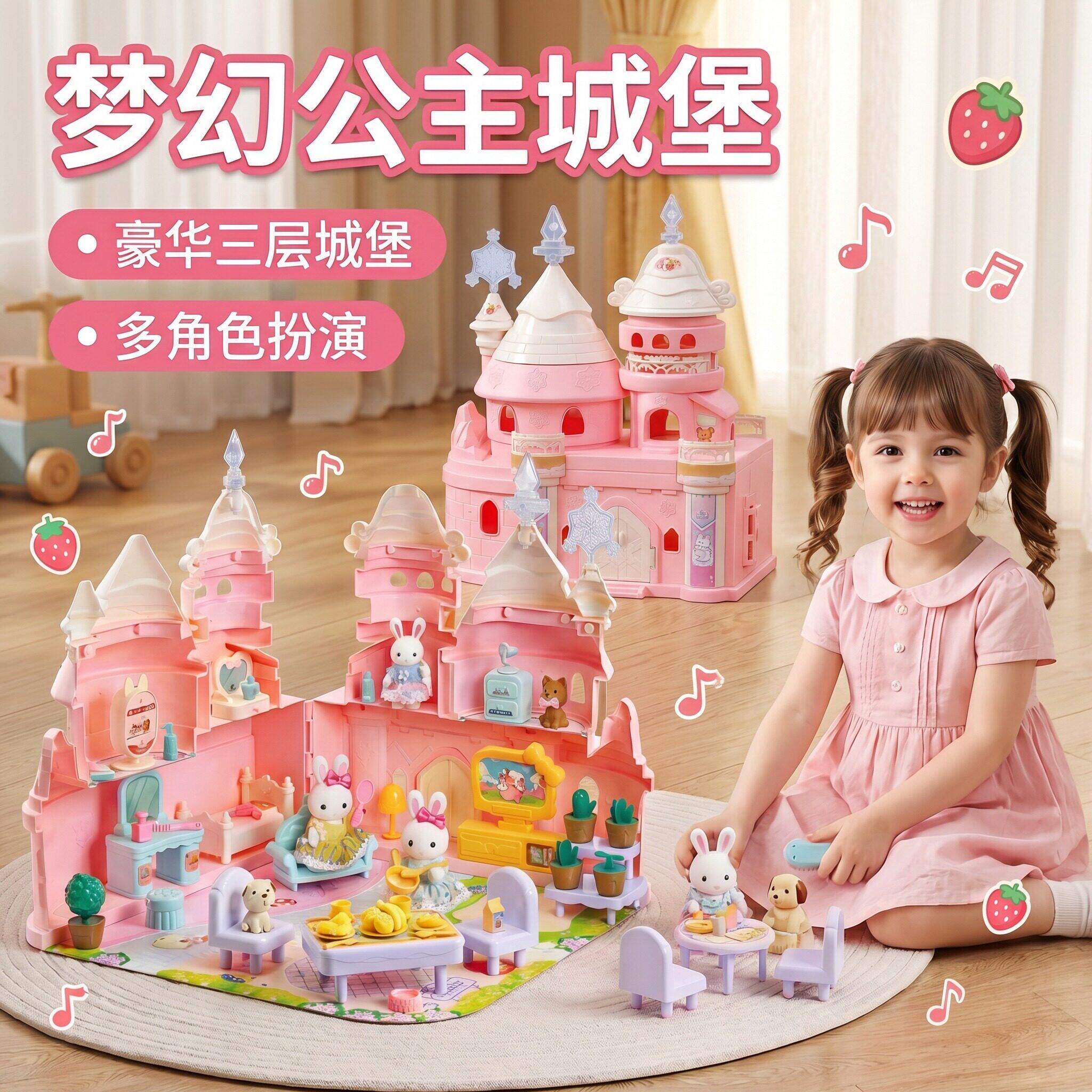 女孩子玩具娃娃过家家网红公主屋