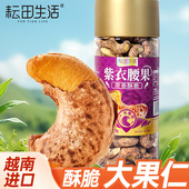 耘田生活紫衣腰果500g罐装 A180大果紫皮淡盐焗味腰果2025新货