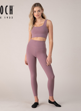 澳洲进口Bloch高端弹力 7/8 绑腿运动裤高腰提臀紧身运动裤瑜伽裤