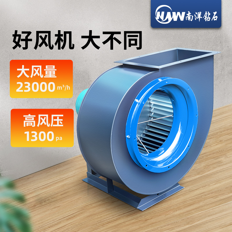 蜗牛式离心风机强力 商用厨房大吸力抽油烟机 中压工业除尘抽风机