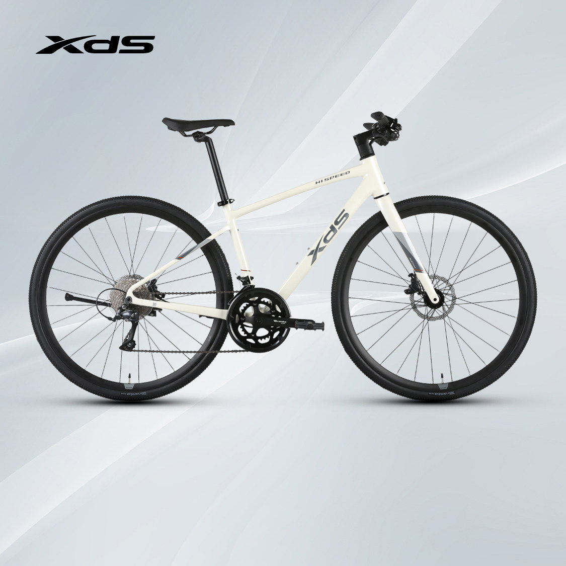 喜德盛平把公路车极速380变速油压碟刹新款铝合金车架城市休闲