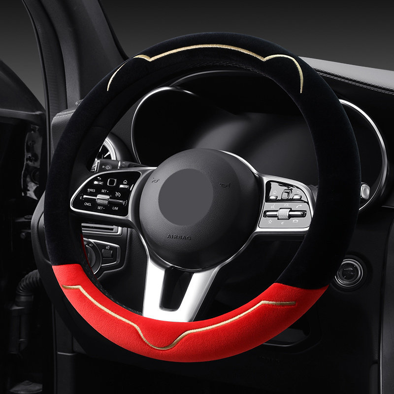 可爱毛绒汽车方向盘套凯泽西超级维特拉速翼特雨燕启悦羚羊吉姆尼