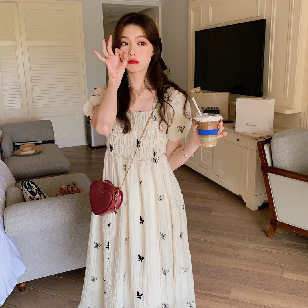 哺乳衣夏季2023辣妈新款外出气质温柔连衣裙显瘦产后喂奶衣服夏装