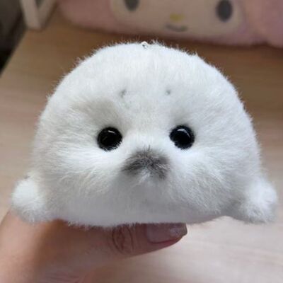 可爱小海豹毛绒玩具玩偶汽车钥匙包包挂件情侣礼物娃娃机批发