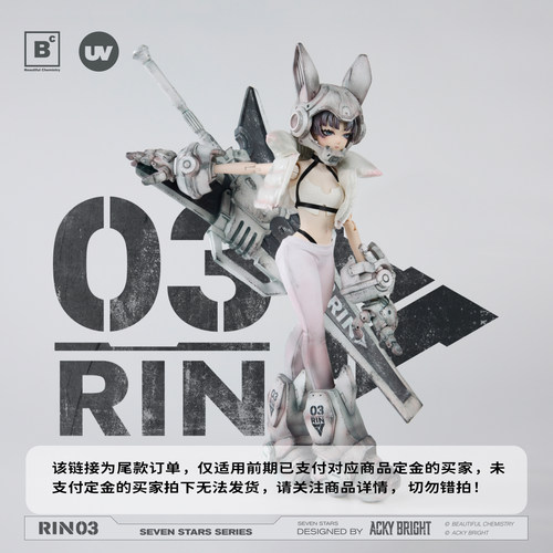 【尾款】BC x ACKYBRIGHTSeven Stars系列收藏级可动人偶 03号RIN