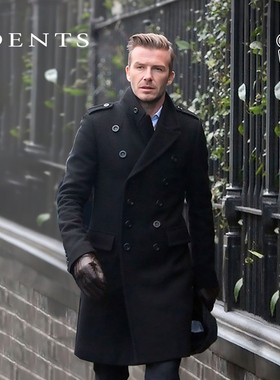 贝克汉姆同款可触屏|DENTS羊绒内里御寒加厚羊皮男手套5-9201礼盒