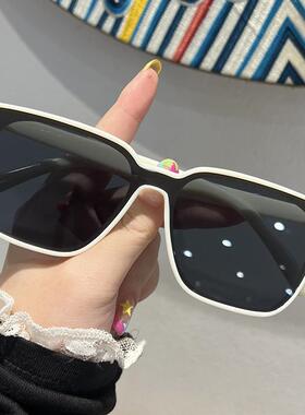 新款猫眼跨境爆款时尚太阳镜男女高级墨镜黑色网红同款眼镜