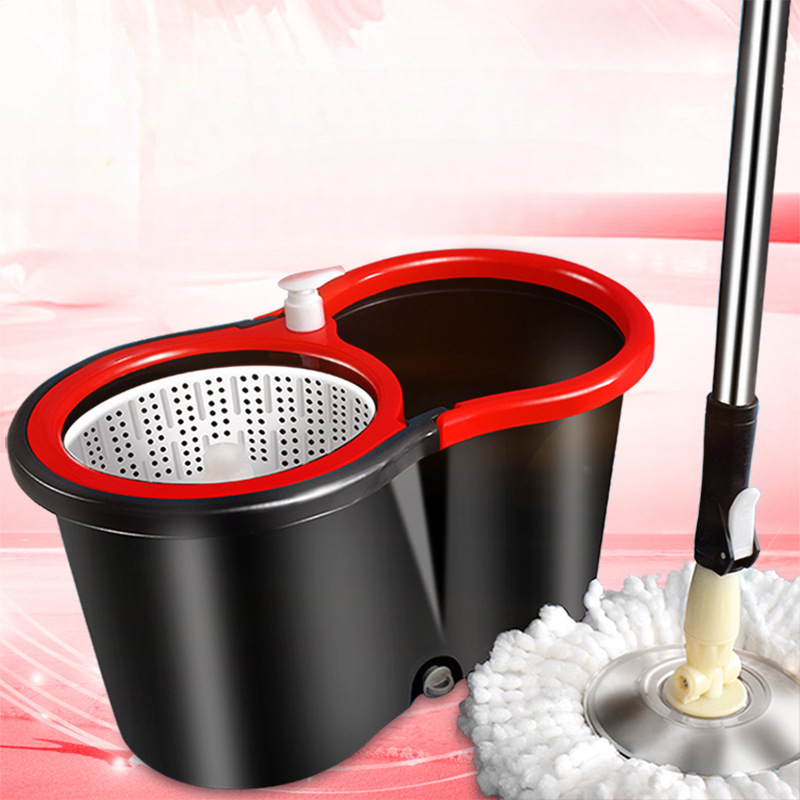 拖把干湿两用加厚免手洗旋转拖把桶家用地板瓷砖好神拖拖布瑞之银