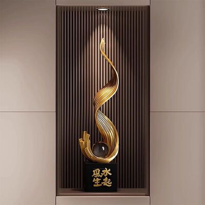 风生水起入户玄关装饰摆件轻奢高档客厅电视柜工艺品落地乔迁礼物