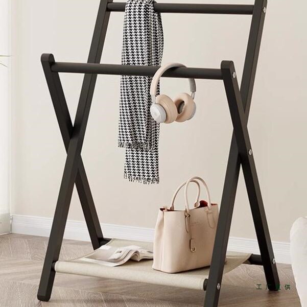 床边床头晚上放衣服神器临时卧室床尾放脱下的衣服收纳小搭衣架挂